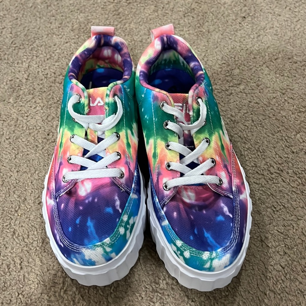 NW Tie Dye Fila Sneakers